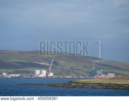 lerwick city and the shetland islands in scotland