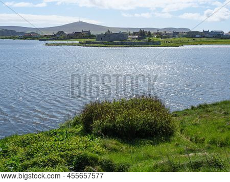 the city of Lerwick on the shetland island