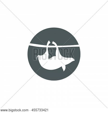 Pig Icon Logo Design Concept Illustration Template