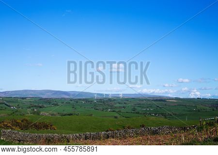 Landscape Morning View Of English Lake District National Park Near Hartsop Cumbria England United Ki