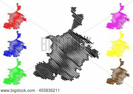 Barra Island (united Kingdom Of Great Britain And Northern Ireland, Scotland, Outer Hebrides) Map Ve