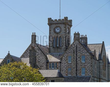 the city of Lerwick on the shetland islands
