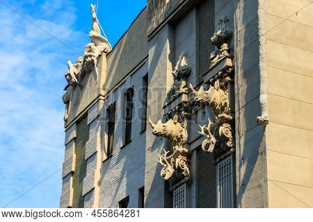 House With Chimaeras Or Horodecki House In Kiev, Ukraine