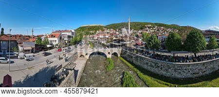 Drone View At The Town Of Prizren In Kosovo