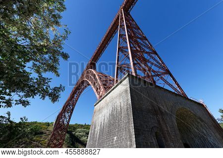 View Of Garabit Viaduct , Cantal Department, Massif Central Region .