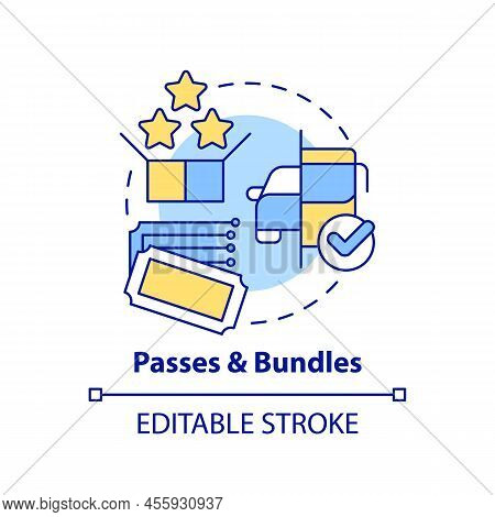 Passes And Bundles Concept Icon. Alternative Offer. Maas Integration Level Abstract Idea Thin Line I