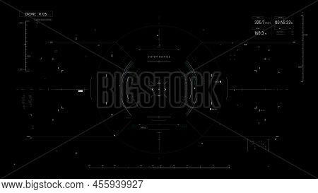 Sci-fi Futuristic User Interface Hud Design Panel For Business App. Abstract Technology Concept, Tec