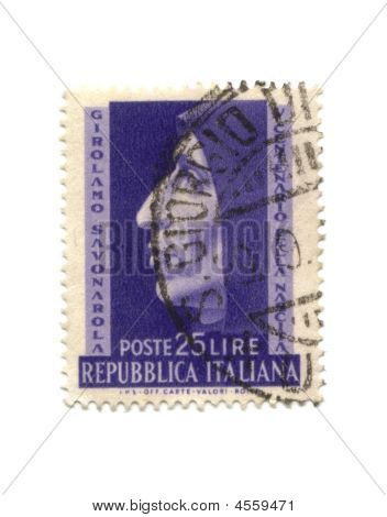 Frimærke fra Italien dateret 1950
