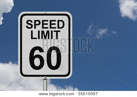 Speed Limit 60 Sign