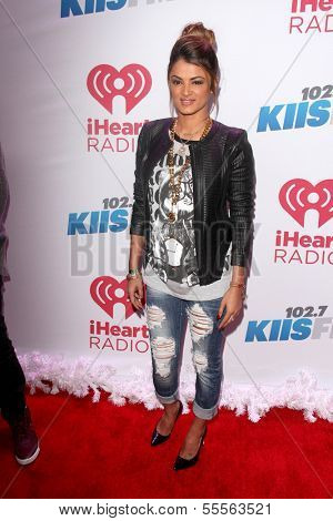 LOS ANGELES - DEC 6:  Golnesa Gharachedaghi at the KIIS FM Jingle Ball 2013 at Staples Center on December 6, 2013 in Los Angeles, CA