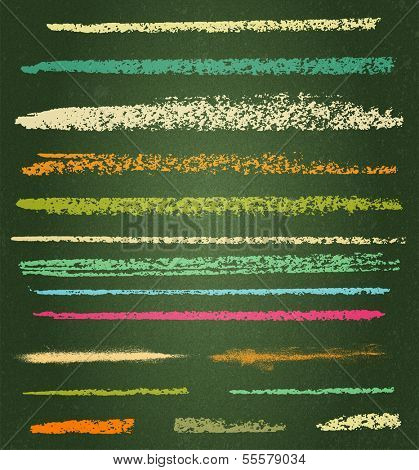 vector chalk lines or brushes