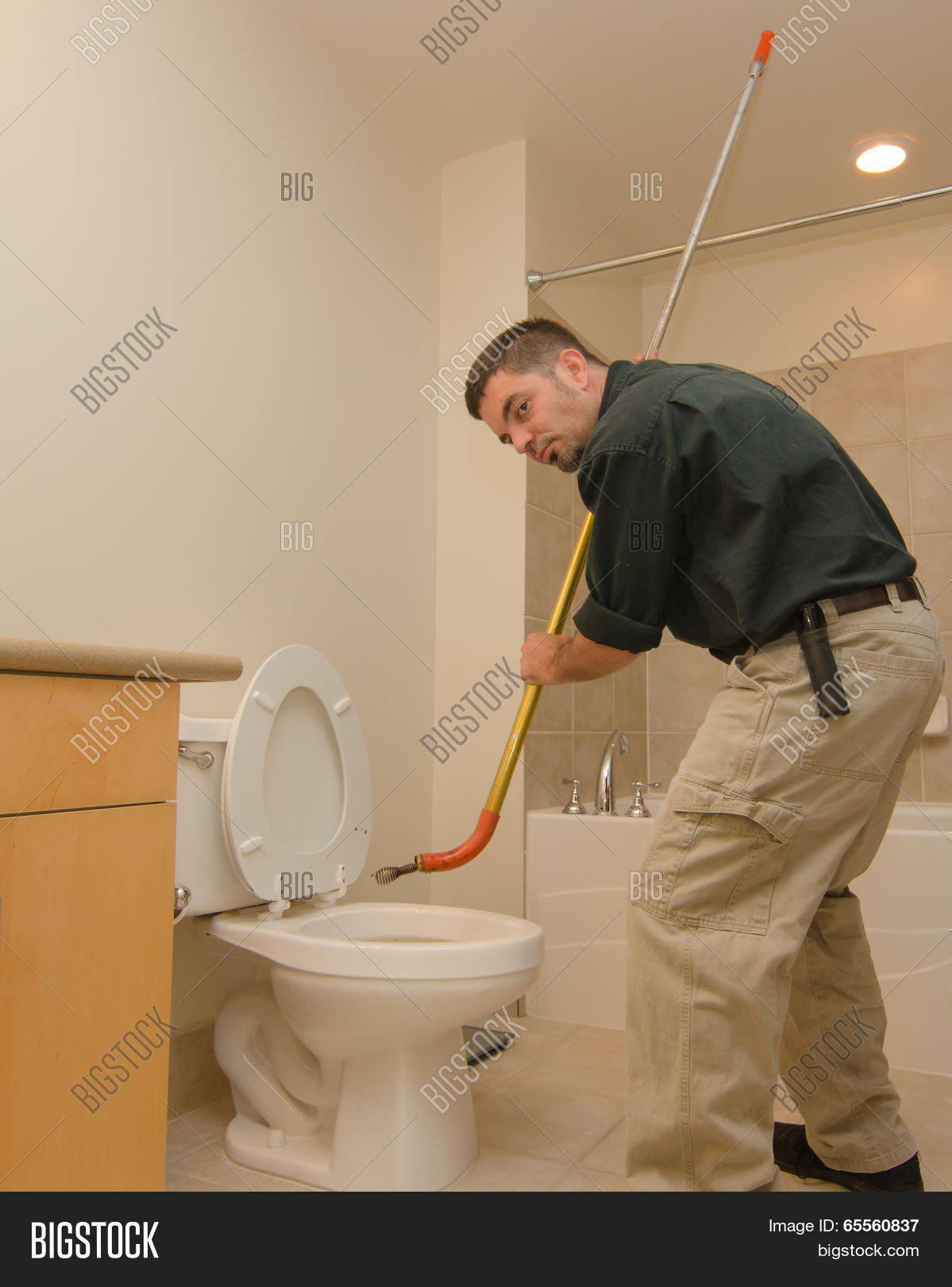 Plumber Auger Image & Photo (Free Trial) Bigstock