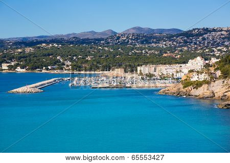 Moraira Teulada marina port in Alicante Mediterranean Spain