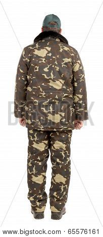 security guard wearing green uniform