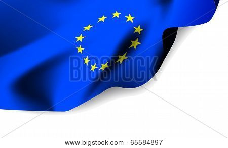 European Union Waving Flag