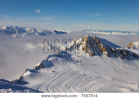 Itävallan Alpeilla. Kaprun glacier