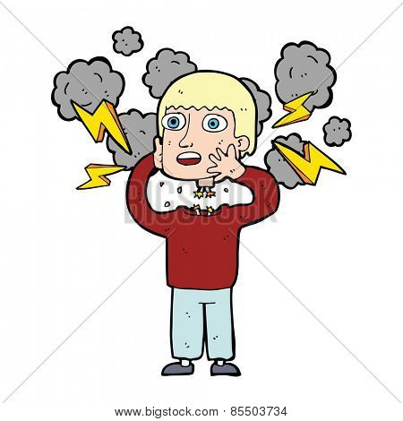cartoon robot impersonating human