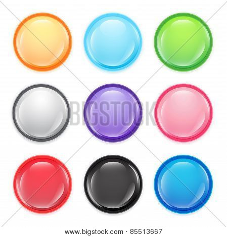 Multi-colored buttons.