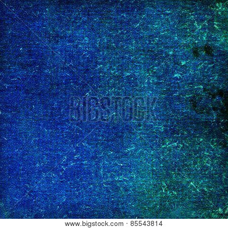 Paper Texture Of Blue Color, Grunge Background