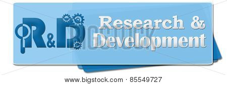 R And D - Research And Development Blue Side Squares