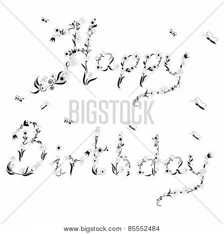Spring Happy Birthday Sign