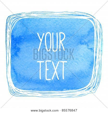 text frame with watercolor background