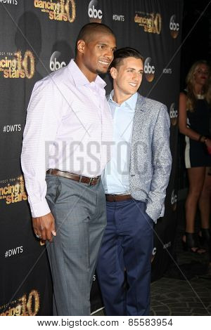 LOS ANGELES - MAR 16:  Michael Sam, Vito Cammisano at the 