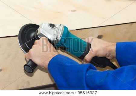 Polishing by grinder process