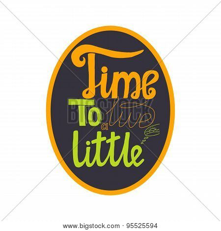 Illustration with Lettering Elements