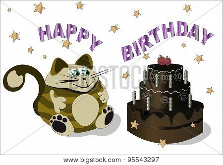 Cat And Chocolate Pie