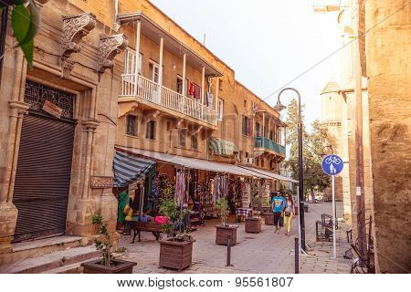 Nicosia - May 29 : Traditional Gift Shop At Selimiye Square On May 29, 2015