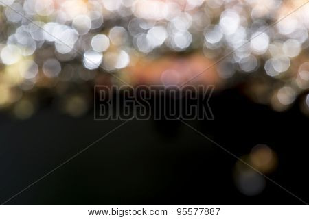Natural Bokeh And Bright Golden Lights.