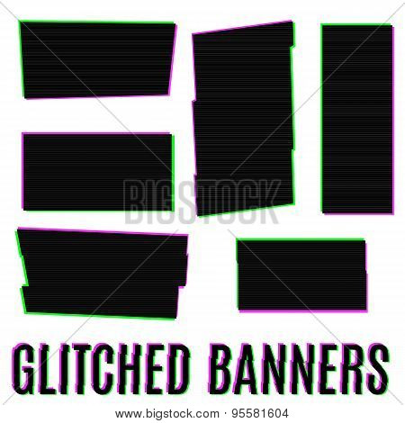 Glitched banners