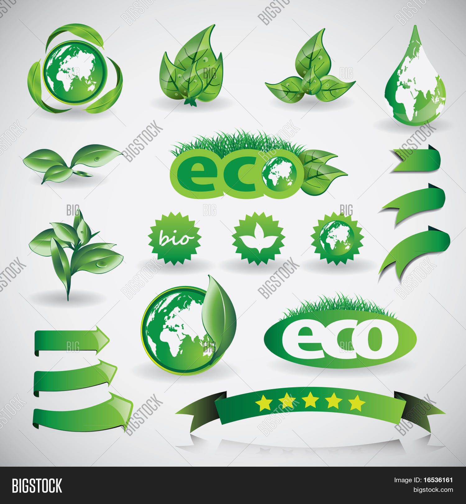 Green Eco Shiny Icon Vector & Photo (Free Trial) | Bigstock