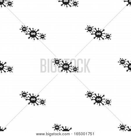 Virus icon black. Single sick icon from the big ill, disease black. - stock vector