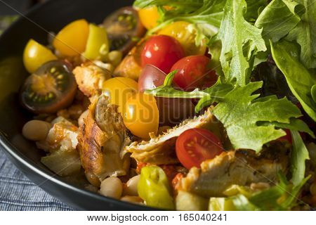 Healthy Organic Mediterranean Buddha Farro Grain Bowl