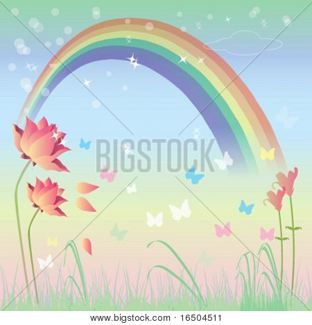 arcobaleno a natura