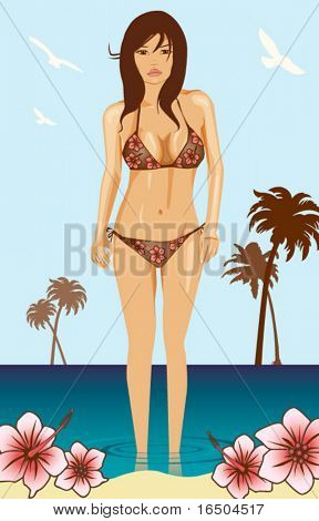 ragazza di Hawaii