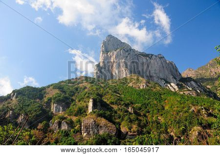The mountains in the Fangdong scenic area of Yandangshan located in Zhejiang province China.