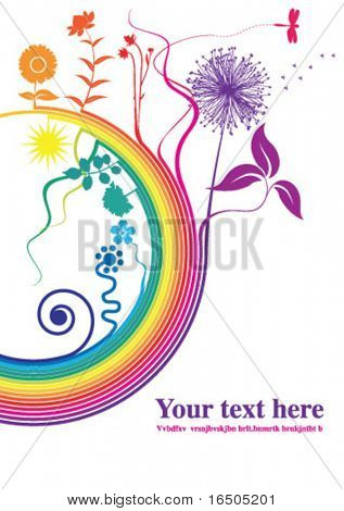Vector rainbow design