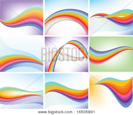 sada barevných pozadí