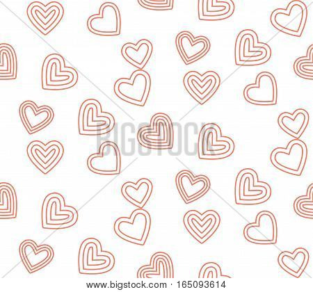 cute line valentine day pattern background,vector Illustration EPS10