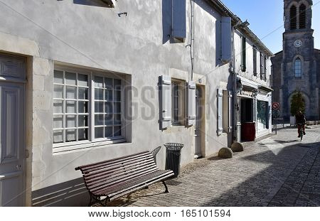 La Couarde sur Mer France - september 26 2016 : the picturesque village in autumn