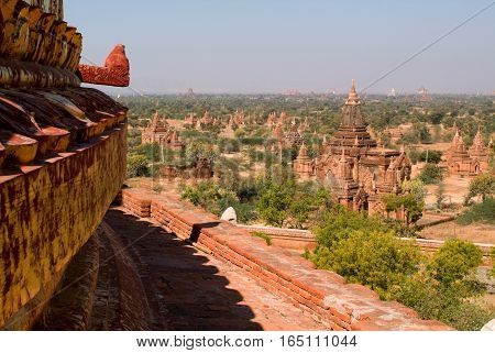 Dhammayazika temple at the archaeological site of Bagan on Myanmar
