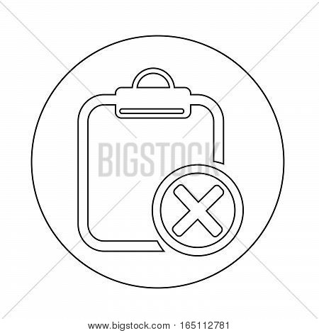 an image pictogram  Clipboard icon