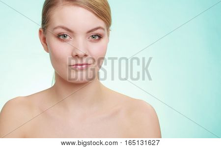 Beautiful Woman With Bare Shoulders