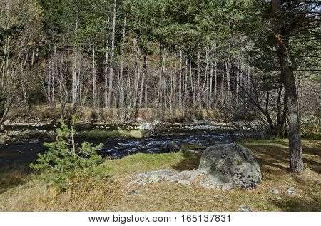 Black Iskar river in Rila mountain, Bulgaria