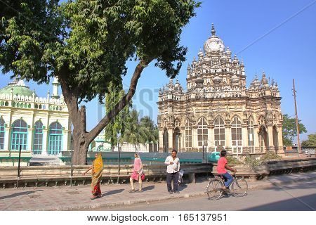 JUNAGADH, GUJARAT, INDIA - DECEMBER 31, 2013: Mahabat Maqbara Mausoleum