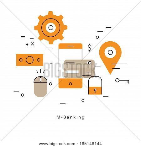 Mobile Payment Flat Vector Photo Free Trial Bigstock