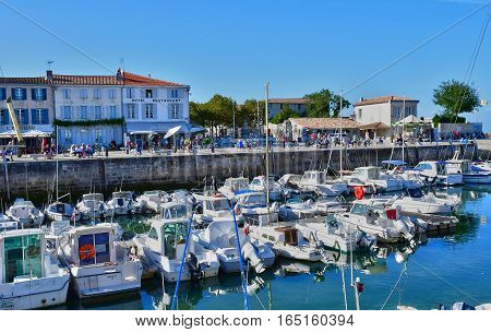 La Flotte France - september 25 2016 : the picturesque port